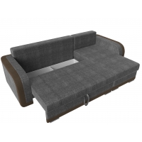 Угловой диван Марсель (рогожка серый коричневый) - Изображение 3